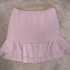 Luca + Grae smocked ruffle skirt